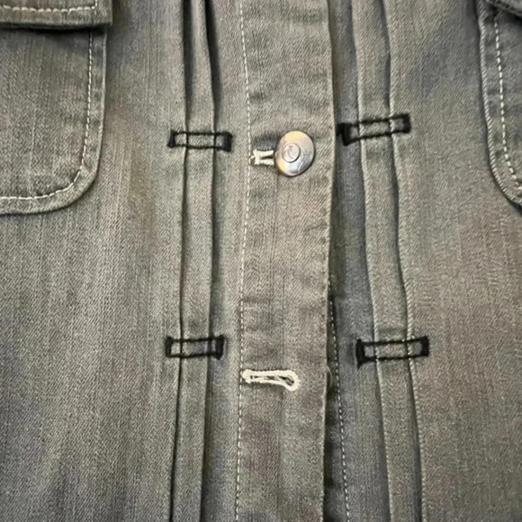 Motto Grey Denim Jacket Size 2x - Picture 3 of 5